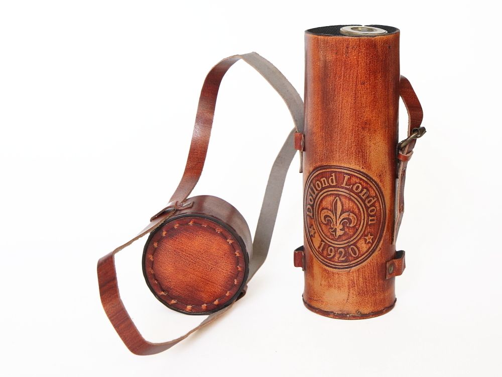 Nautical Подзорная труба в кожаном футляре