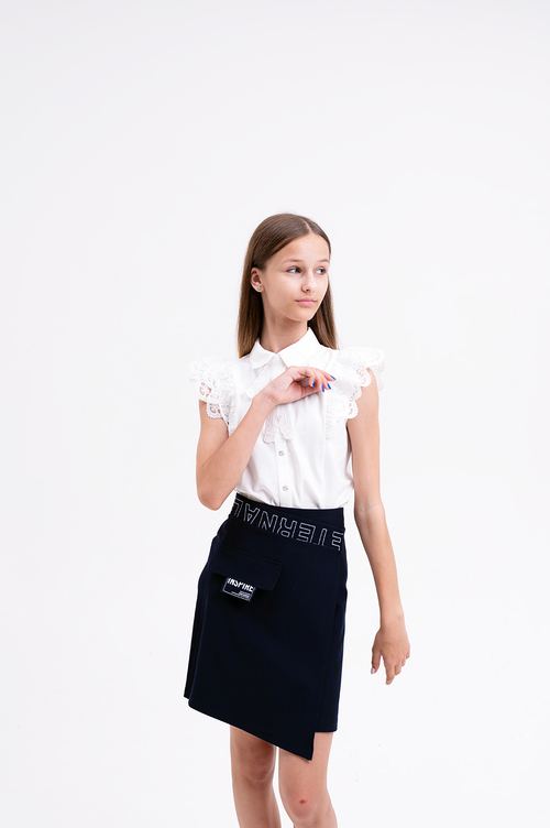 Блуза к/р трикотаж. д/д DELORAS C63715S