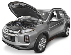 Упоры капота АвтоУпор для Mitsubishi ASX I рестайлинг 2020-н.в., 2 шт., UMIASX021