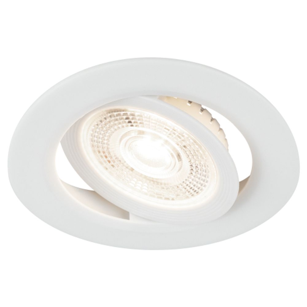 Светильник светодиодный встраиваемый ЭРА KL LED 25A-5 4K WH 5Вт 4000К круглый поворотный белый | Встраиваемые LED светильники