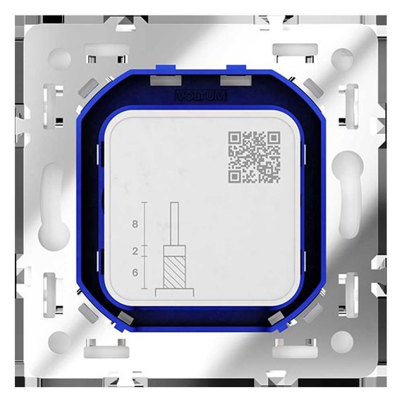 Розетка телевизионнная встраиваемая Voltum S70 оконечная TV+SAT, (кашемир) VLS060403