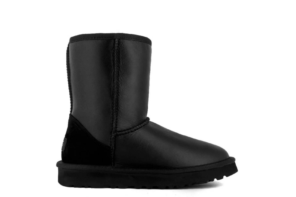 UGG Mens Classic Short Metallic Black