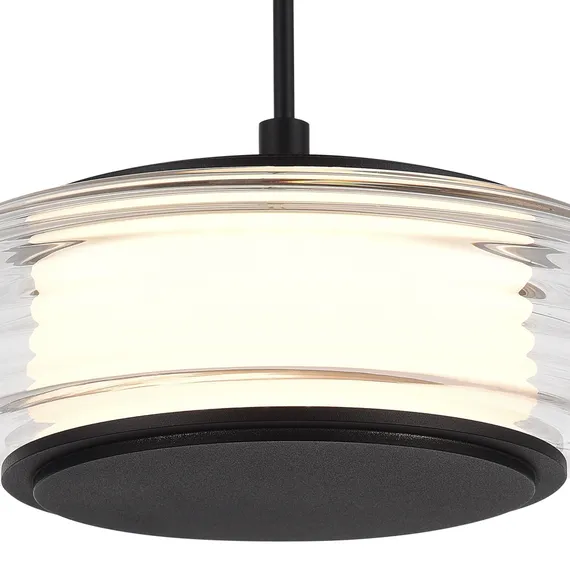SL6239.403.01 Светильник подвесной ST-Luce черный/прозрачный LED 1*7W 3000K FRITTELA