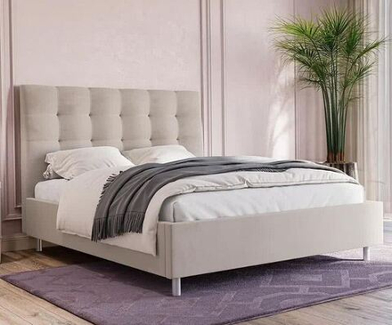 Кровать с ПМ Кейли 160*200  (Ирис 511)(аскона)