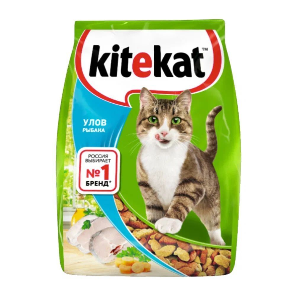 Сухой корм Kitekat для кошек Рыбный улов 350 г
