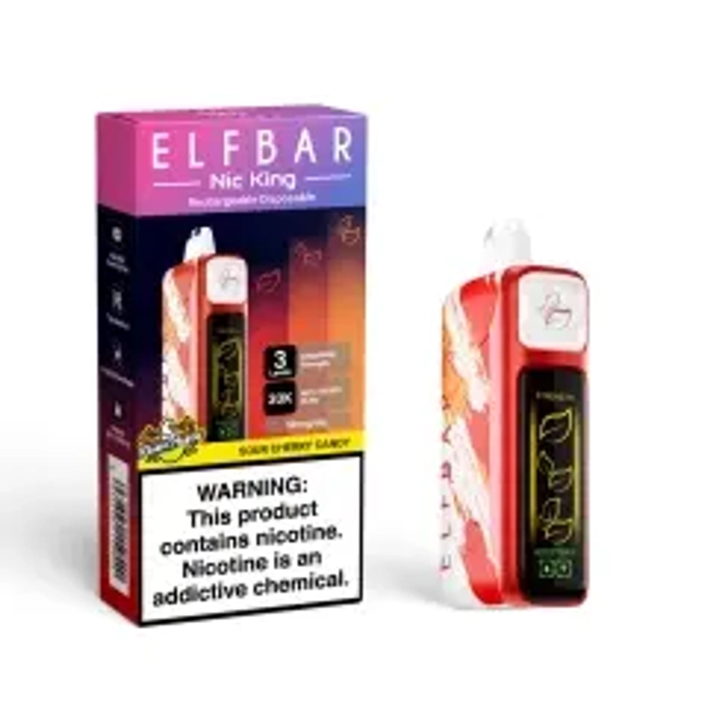 ELF BAR NIC KING 30 - Sour Cherry Candy (5%nic)