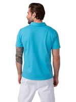 Поло медицинское мужское Dr. Nice DRN510 c отложным воротником, синий, 48