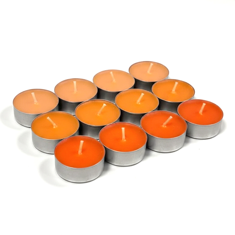 Набор ароматических свечей Selja, 12 свечей, парафин/ароматизатор апельсин