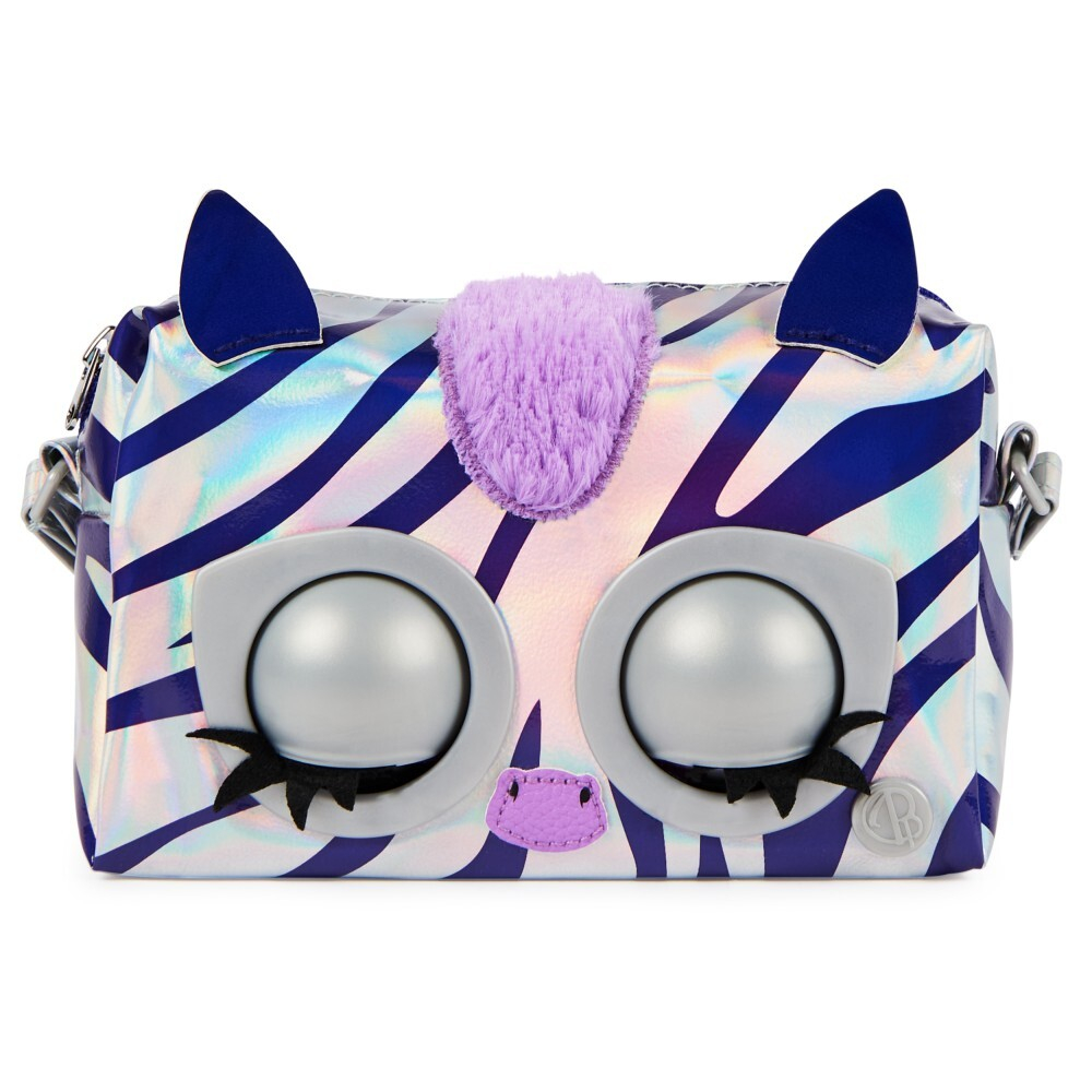 Purse Pets - интерактивная металлическая сумочка со звуком и подвижными глазками Zebra Rebel Stripez 20139591 / артикул   26700 6065582 20139591  / GTIN 778988451724