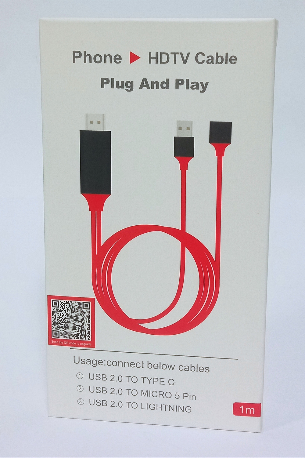 Кабель HDMI x Lightning/Mcro/TypeC Universal Uni-7878 -1м.