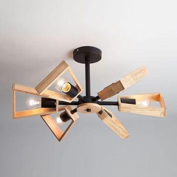 Люстра потолочная 70056/6 черный Klark Eurosvet