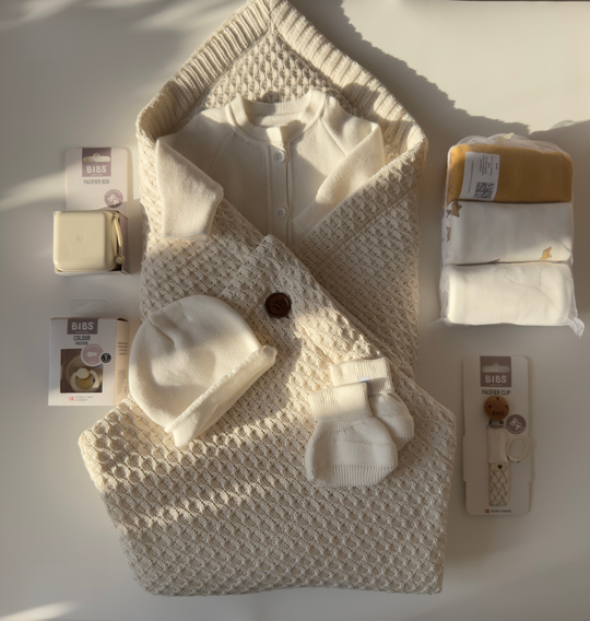 Конверт-плед 2в1 вязаный демисезон молочный