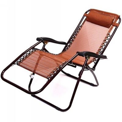 Шезлонг (кресло) 177*64*113см «Уют» с подголовником, 2 положения, Орнамент AR-1, ДоброСад