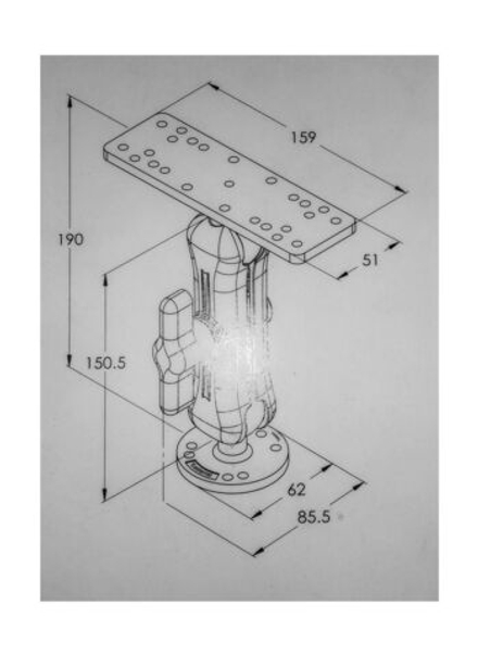 Крепление под эхолот или навигатор