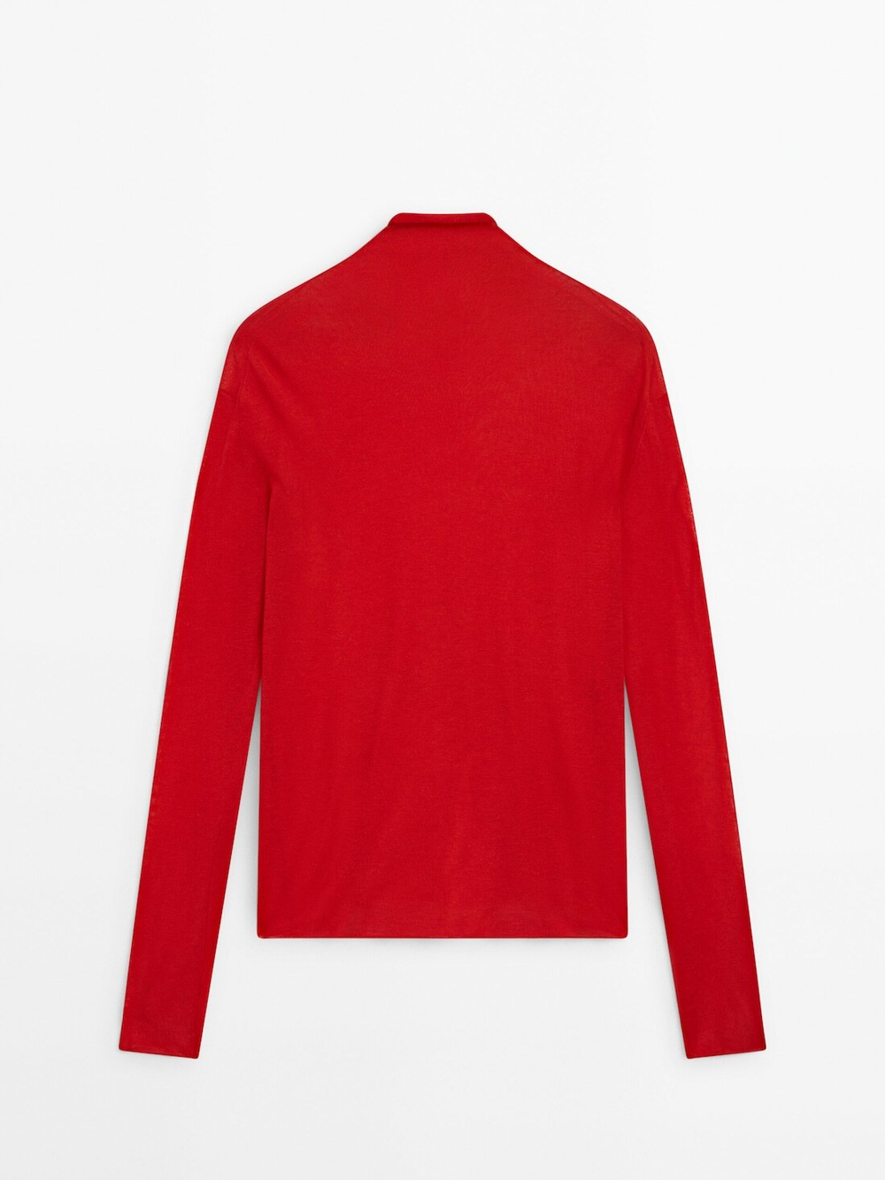 Massimo Dutti Свитер тонкой 100% шерсти, красный