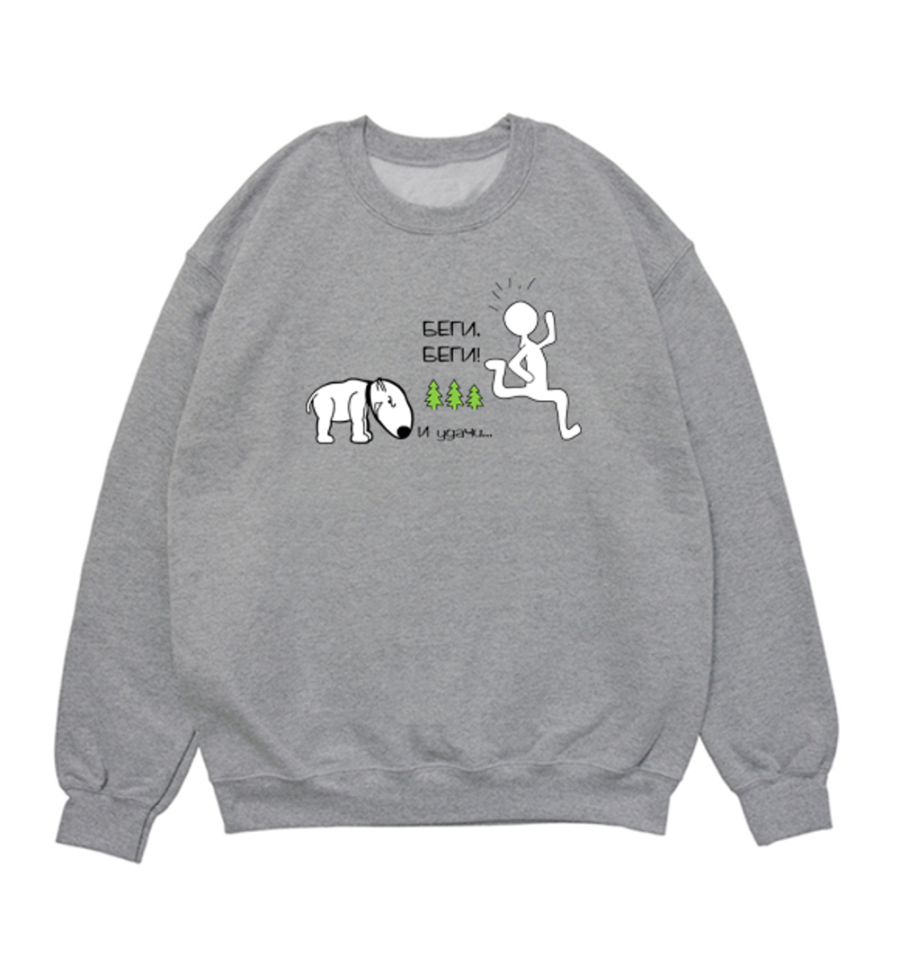 Свитшот "Бультерьер - беги, беги"