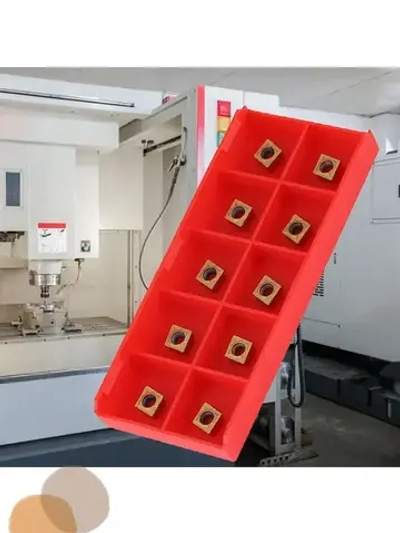 10шт Твердосплавных наконечников с ЧПУ, режущие пластины для токарного станка, токарный инструмент с коробкой