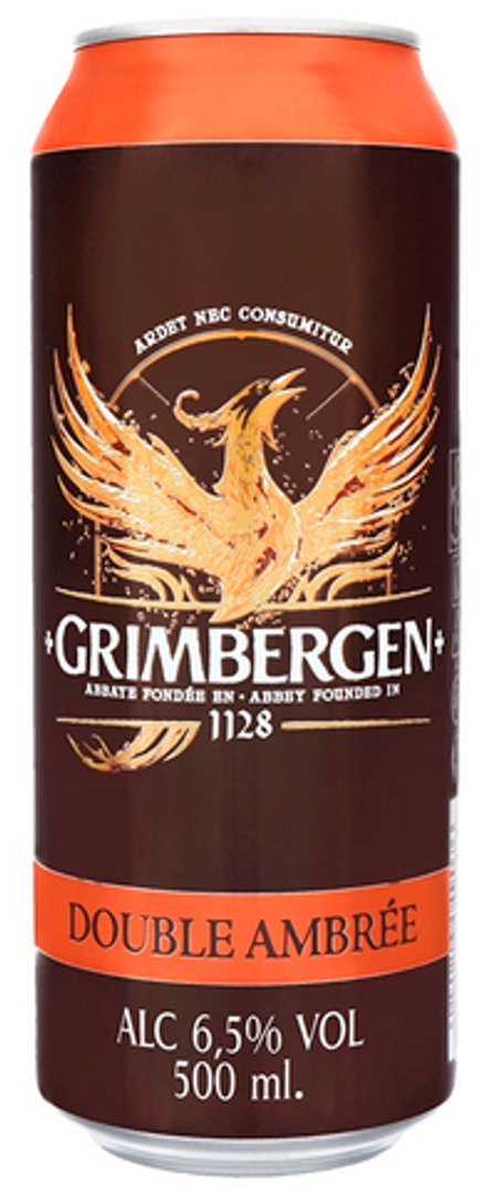 Пиво Гримберген Дюбель Амбре / Grimbergen Double Ambree 0.5л - 6шт