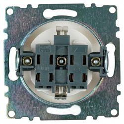 Розетка с заземлением и со шторкой, без рамки Stekker Катрин 39304