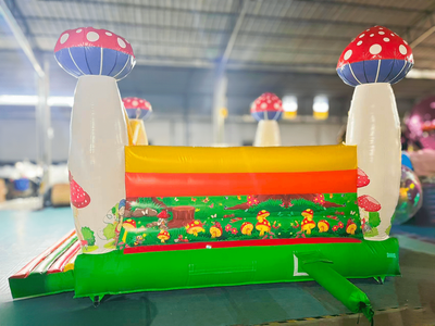 Коммерческий надувной батут «Грибочки», размер 5*4*3 м