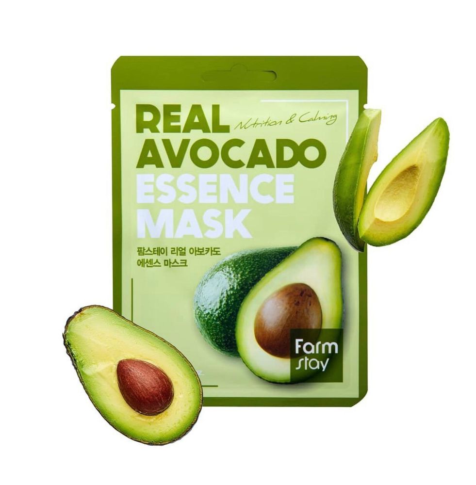FarmStay. Тканевая маска для лица с экстрактом авокадо Real Avocado Essence Mask
