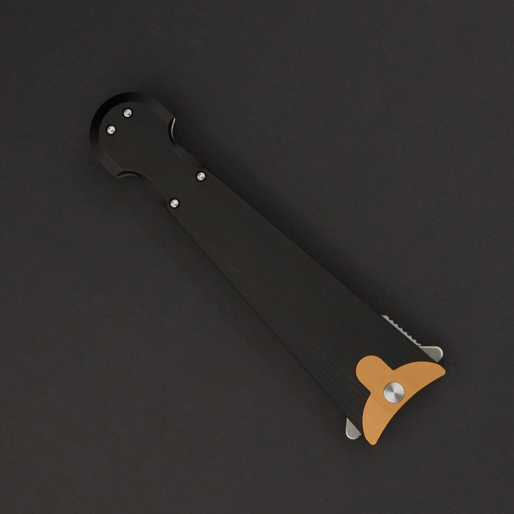 Нож складной Daggerr Чинкуэда Cinquedea black aluminum VG10