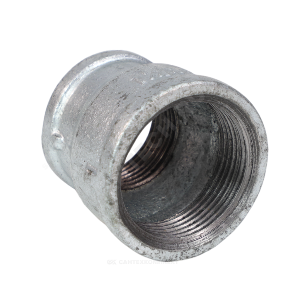 Муфта переходная чугун оц Ду 20х15 (3/4"х1/2") ВР Fittex PLUS