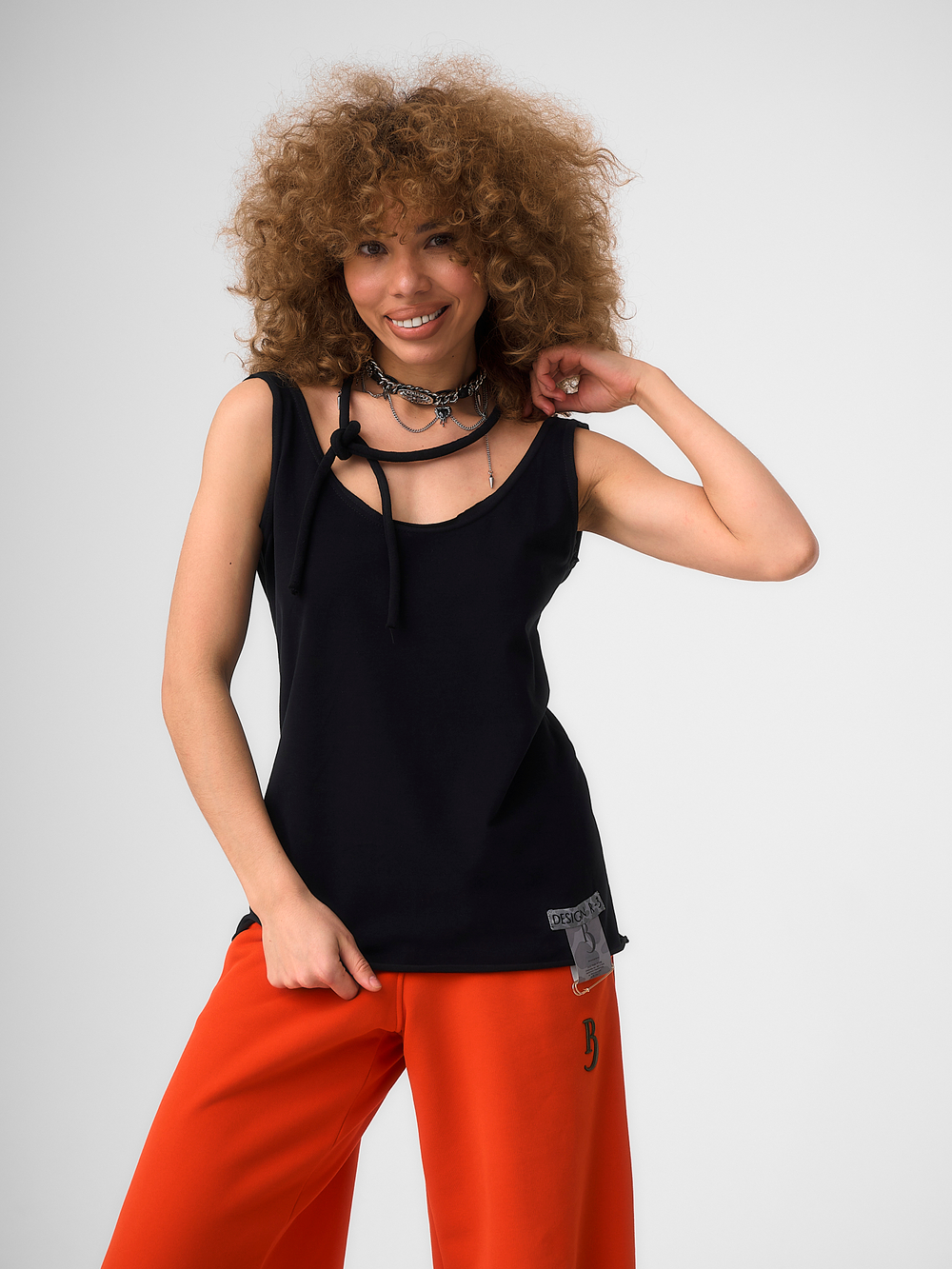 Майка опен 2 черный