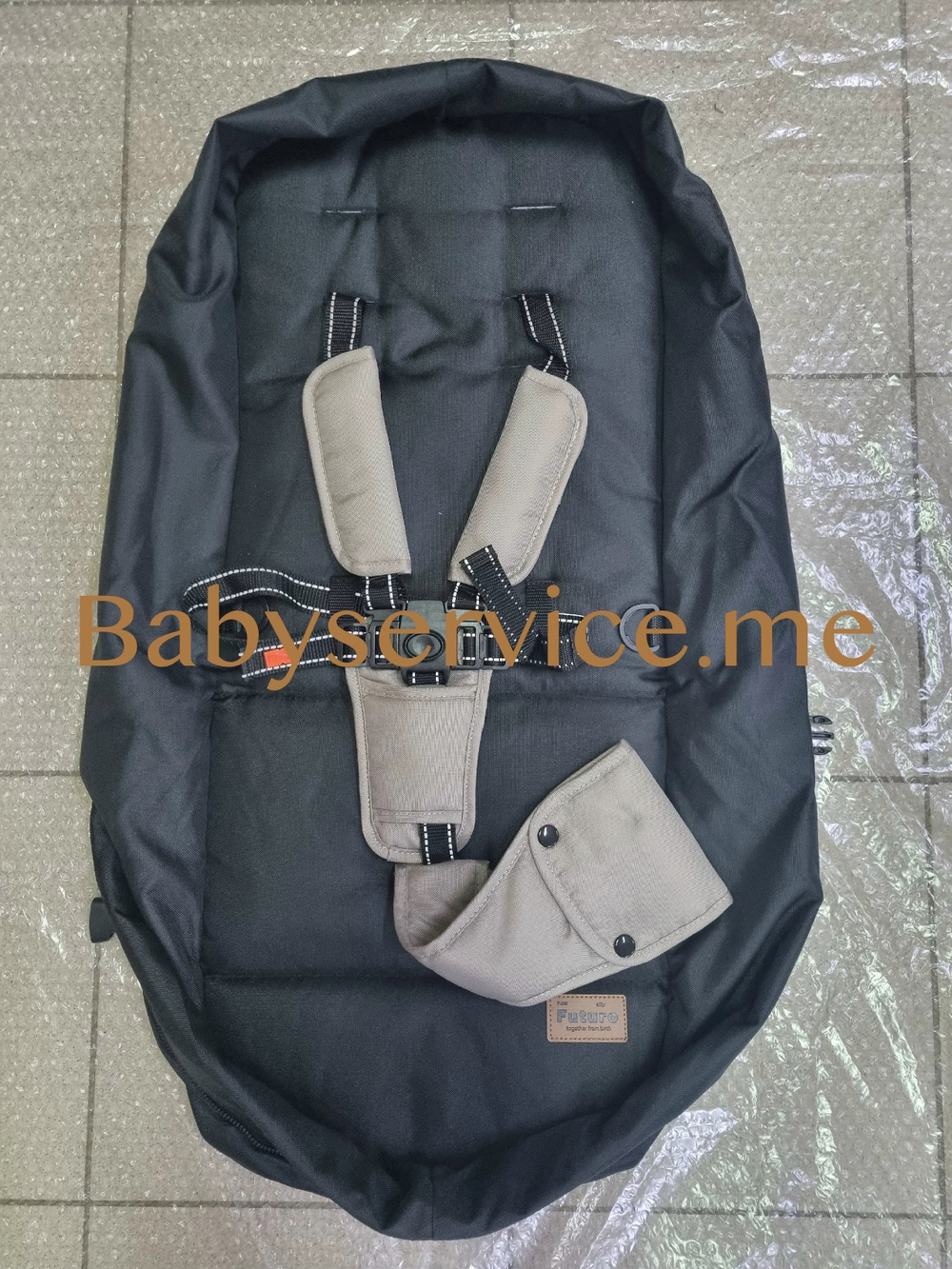 Текстиль сиденья Carrello Fortuna черный / беж