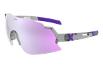 Спортивные очки с диоптриями HILX Savage 2.0 Shiny Crystal Grey Purple / Photochromic Purple Mirror Lens
