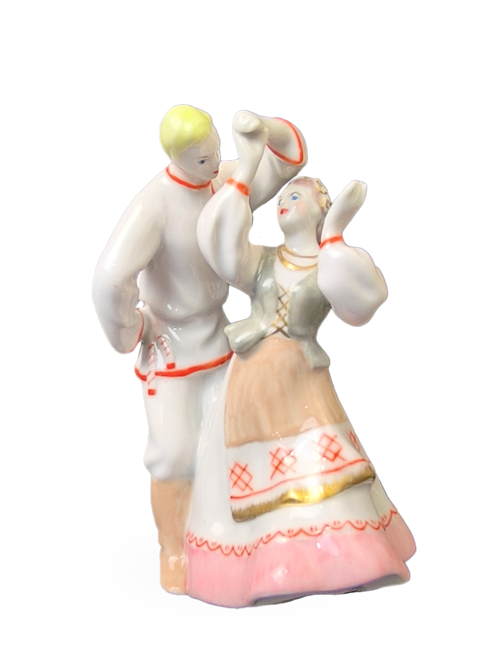 Фарфоровая статуэтка "Белорусский танец" ("Лявониха") Дулево