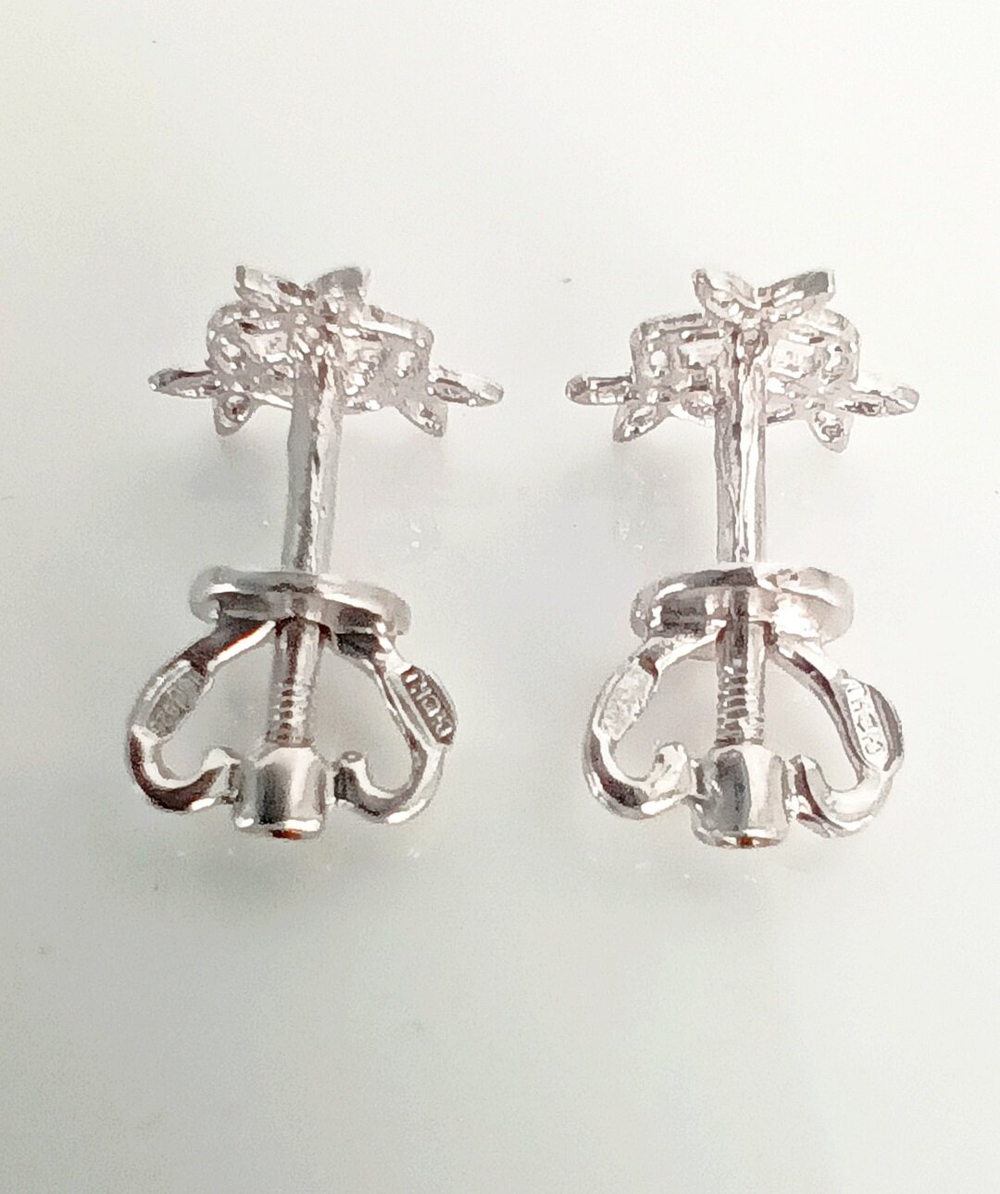 Серьги Эстерелла, серебро, 925 проба, родированные/Ф