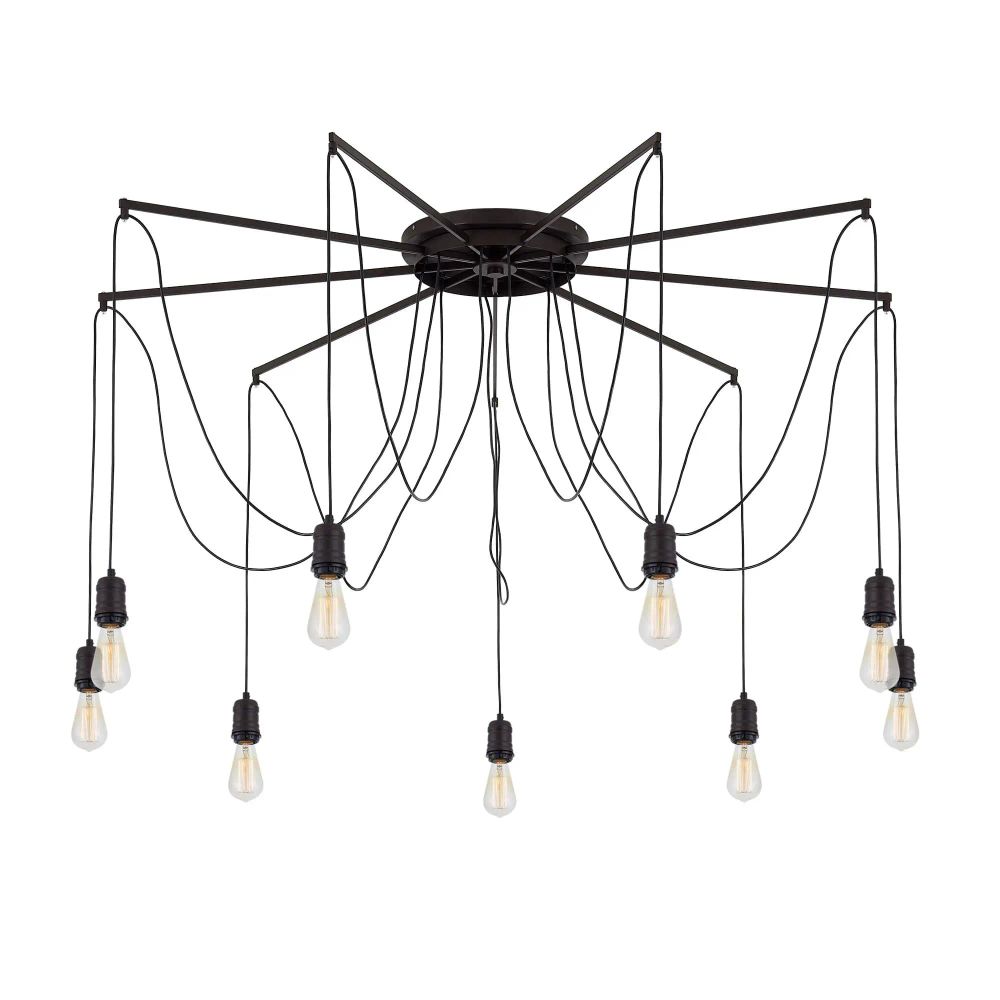 Citilux Эдисон CL451292 Люстра паук Венге