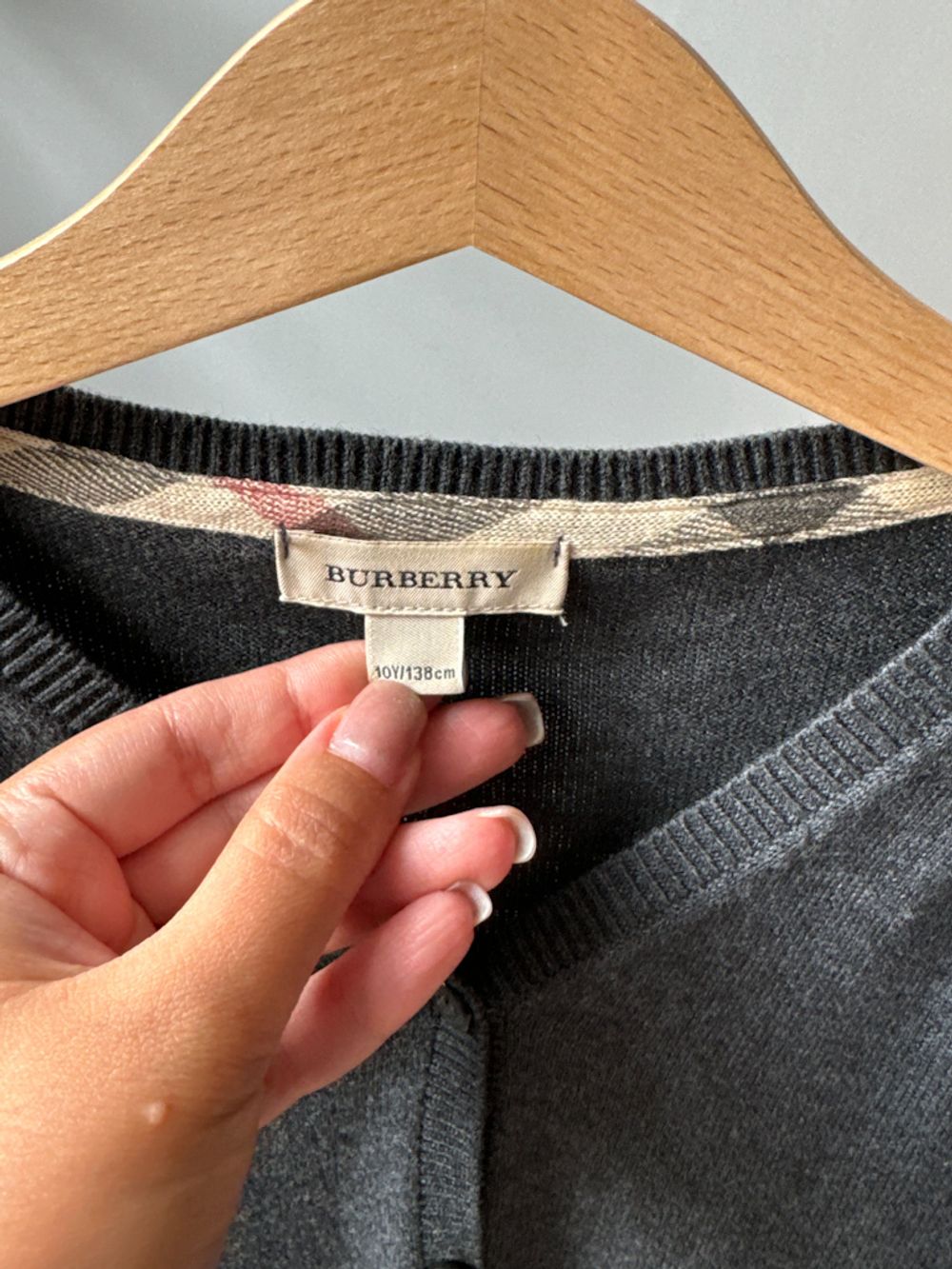 Кардиган из хлопка с шерстью Burberry, 140