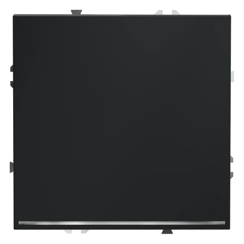 Проходной переключатель встраиваемый VOLTUM S70 одноклавишный с подсветкой 10А, (графит)