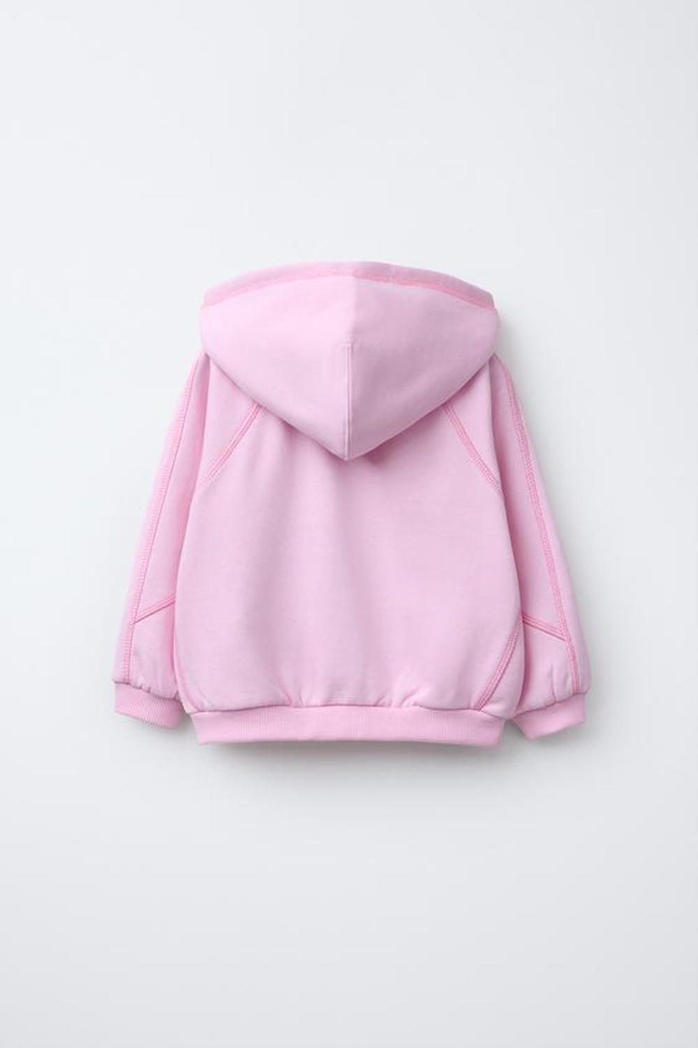 ZARA БАЗОВАЯ ХУДИ, МЯГКИЙ РОЗОВЫЙ