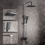 Душевая система для ванны, Frap, с картриджем, чер, F2457