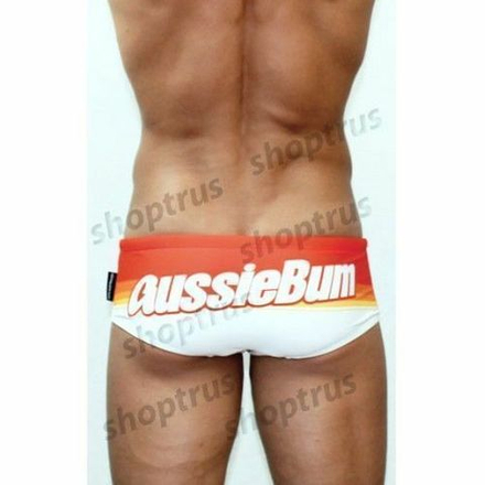 Мужские плавки оранжевые с надписью сзади Aussiebum Retro Sunrise