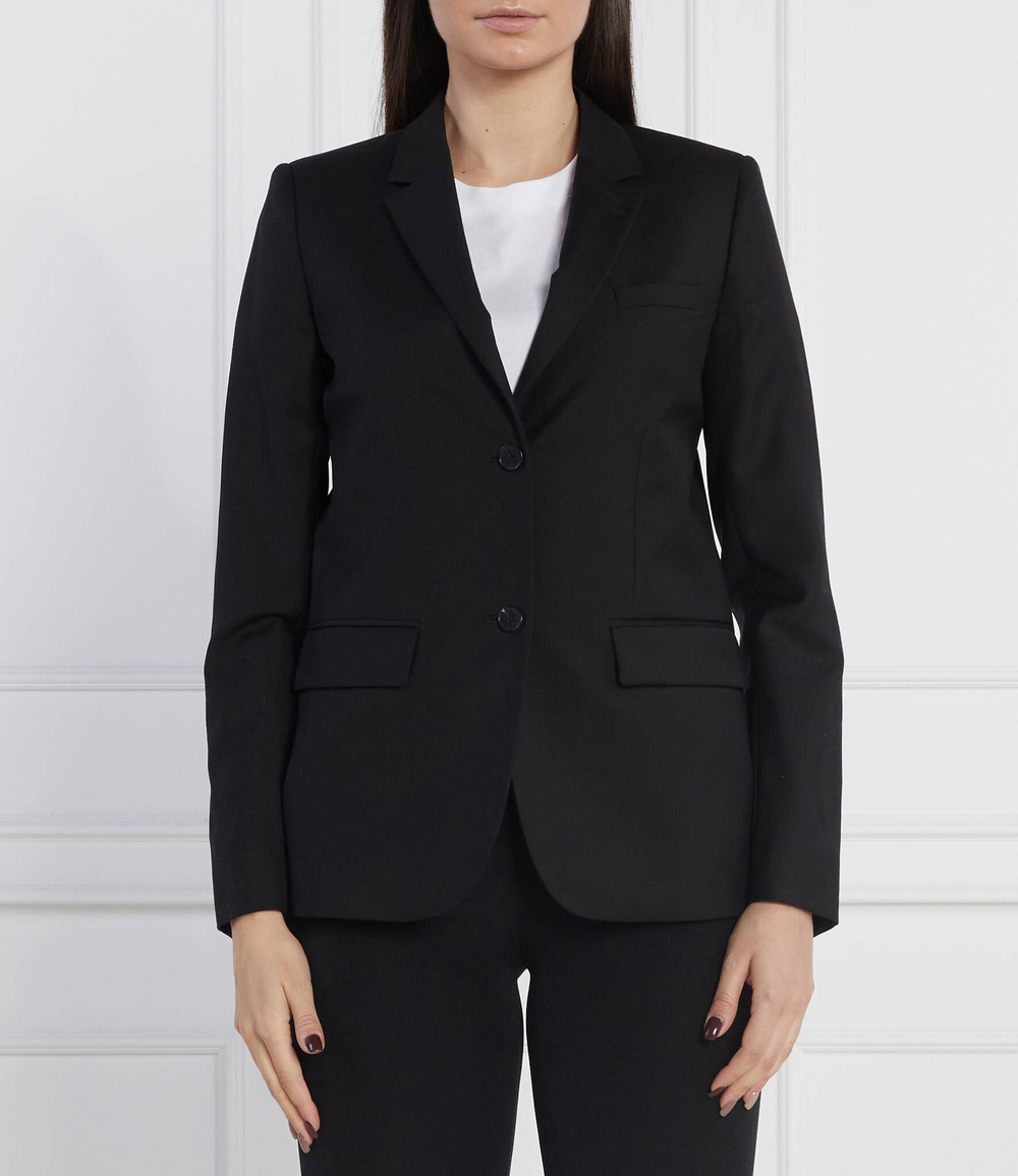 хлопковый пиджак The Kooples - черный(FVES25002K)