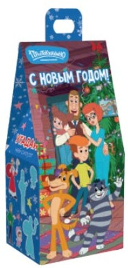 Подарочная коробка для конфет "Простоквашино" 400гр (1/250шт)