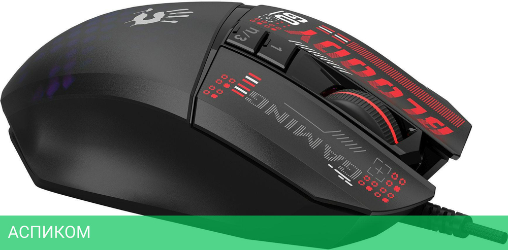 Мышь A4Tech Bloody W60 Max Mini черный