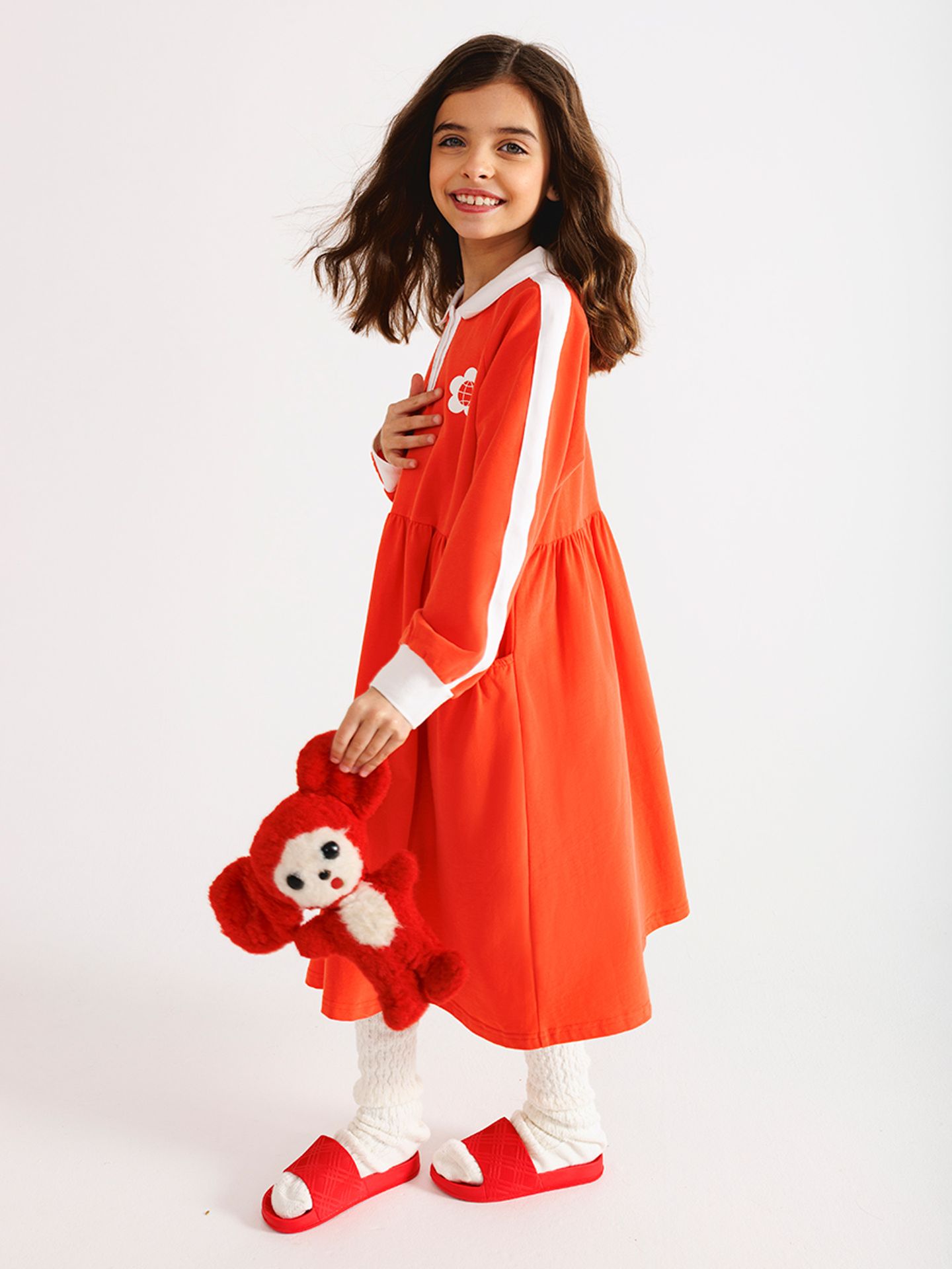 Платье коралловое "Спорт и мода"