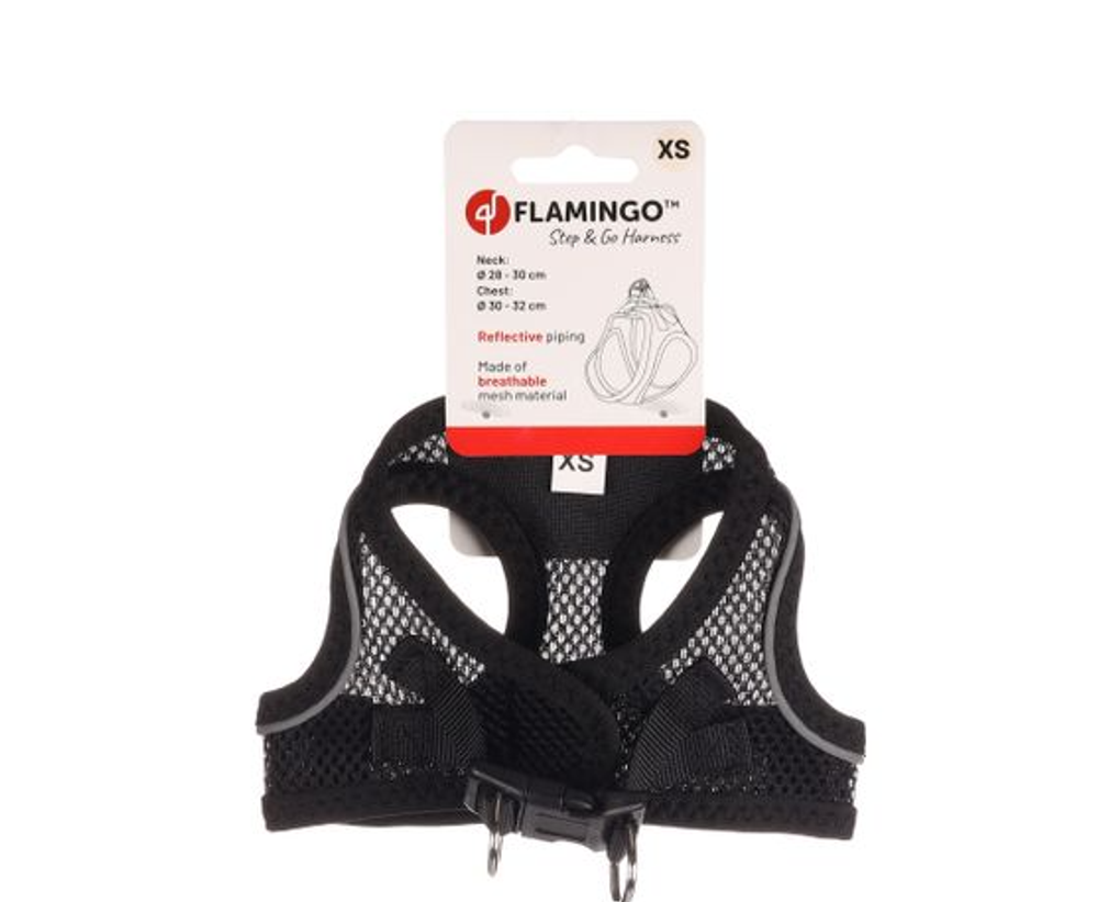 Flamingo Шлейка STEP&GO BENTO, чёрный