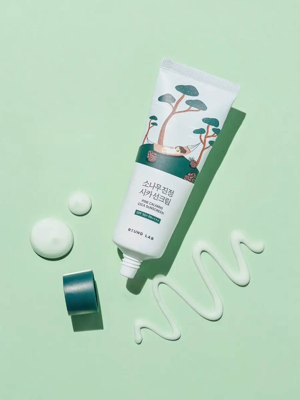 Round Lab Солнцезащитный крем с сосной и центеллой для проблемной кожи SPF50 Pine Calming Cica Sunscreen 40 мл