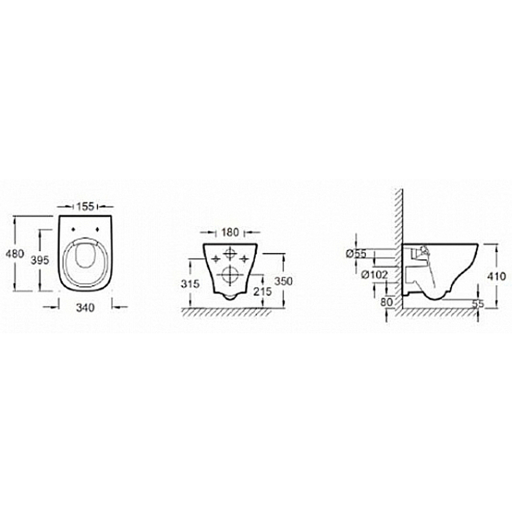 Унитаз c инсталляцией Jacob Delafon Struktura, сиденье тонкое микролифт, клавиша черная E21750RU-00