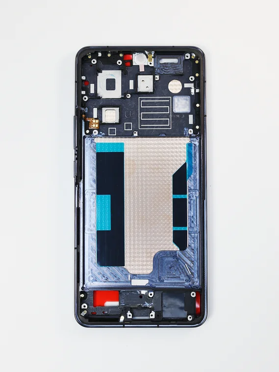 Рамка (средняя часть корпуса) для Iqoo 13 черная (Black)