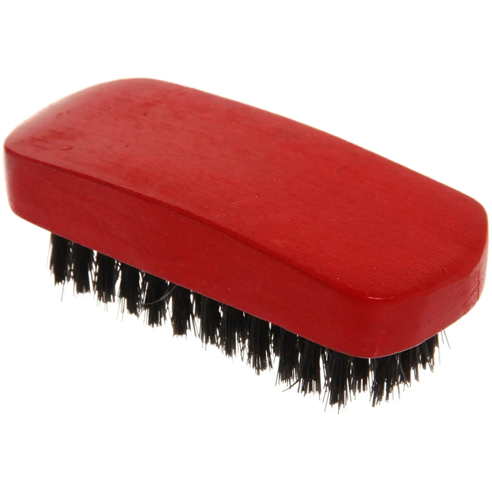 Щетка для обуви деревянная с искусственным ворсом «Помощница», цвет микс, 8,5*3,5см