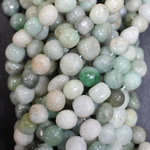 Нефрит Мьянма галтовка бусины 6-8мм