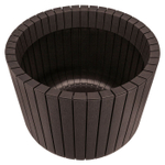 Кашпо Шато 29л d380мм h300мм, коричневый ротанг