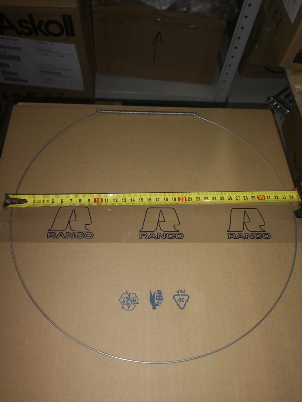 Хомут манжеты 33.5 см Whirlpool, Ariston, Indesit с длинной пружиной